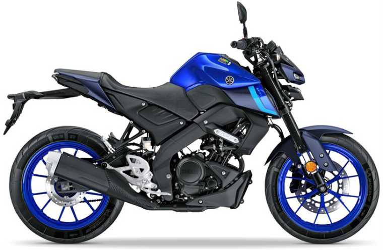 NAKLEJKI NA MOTOCYKL JUULA DO YAMAHA MT 125 2022 NIEBIESKI
