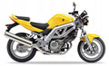 NAKLEJKI NA MOTOCYKL JUULA DO SUZUKI SV 650 2004 ŻÓŁTY YU9
