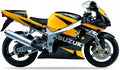 NAKLEJKI NA MOTOCYKL JUULA DO SUZUKI GSXR 750 2001 CZARNY 33J ŻÓŁTY Y9H