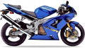 NAKLEJKI NA MOTOCYKL JUULA DO KAWASAKI ZX 6R 2003 NIEBIESKI E1