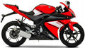 NAKLEJKI JUULA NA MOTOCYKL DO YAMAHA YZF 125 R 2009 CZERWONY 1 VYR1