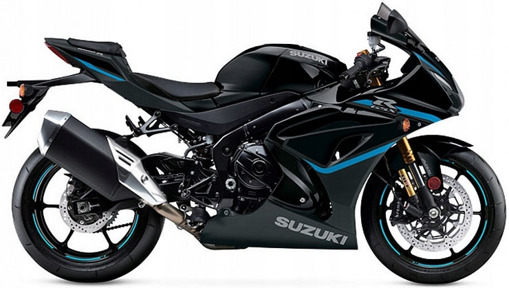 NAKLEJKI NA MOTOCYKL JUULA DO SUZUKI GSX-R 1000 R 2024 CZARNY KGL MAT CZARNY NO.2