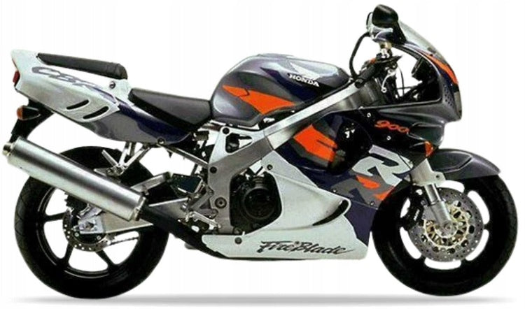 Naklejki na motocykl Honda Cbr 900 Rr 1996 Szaro-Pomarańczowy - Juula