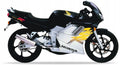 Naklejki na motocykl Honda Nsr 125 1999-2000 Czarny Srebrny - Juula