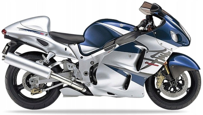 NAKLEJKI NA MOTOCYKL JUULA DO SUZUKI GSX 1300 R HAYABUSA 2005 NY2 NIEBIESKI NO.2 YBA SR