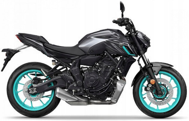 NAKLEJKI NA MOTOCYKL JUULA DO YAMAHA MT 07 2023-2024 SZARY METALIK 8 DPBM8