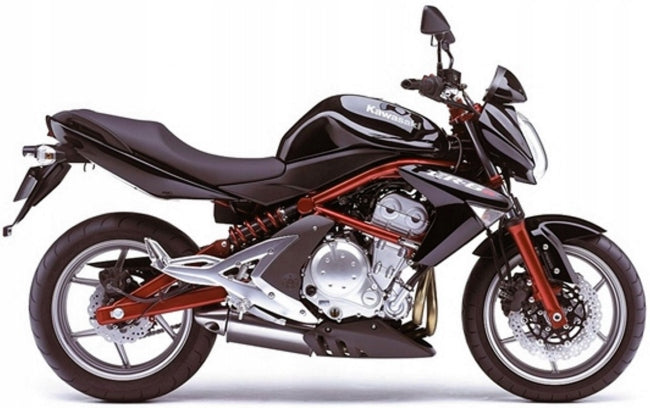 NAKLEJKI JUULA NA MOTOCYKL DO KAWASAKI ER 6N 2005-2008 CZARNO-CZERWONY 17K