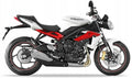 NAKLEJKI NA MOTOCYKL JUULA DO TRIUMPH STREET TRIPLE 675 R 2013-2016 CRYSTAL BIAŁY