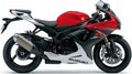 NAKLEJKI NA MOTOCYKL JUULA DO SUZUKI GSXR 750 2015 CZERWONY YVZ MAT CZARNY NO.2 YKV