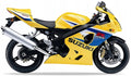 NAKLEJKI NA MOTOCYKL JUULA DO SUZUKI GSXR 600 2005 ŻÓŁTY YEC