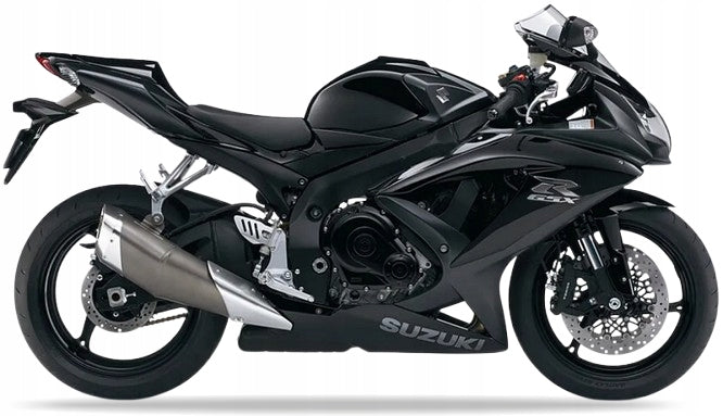 NAKLEJKI NA MOTOCYKL JUULA DO SUZUKI GSXR 750 2008-2009 CZARNY 019 MAT CZARNY NO.2 YKV