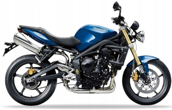 NAKLEJKI NA MOTOCYKL JUULA DO TRIUMPH STREET TRIPLE 675 2010-2011 NEON NIEBIESKI