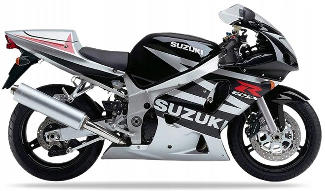 NAKLEJKI NA MOTOCYKL JUULA DO SUZUKI GSXR 600 2003 SREBRNY YD8 CZARNY 019