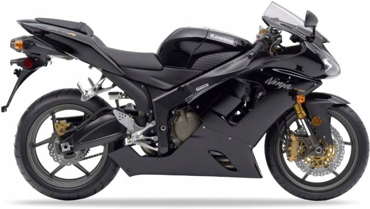 NAKLEJKI NA MOTOCYKL JUULA DO KAWASAKI ZX 6R 2005-2006 CZARNY H8
