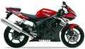 NAKLEJKI NA MOTOCYKL JUULA DO YAMAHA YZF R6 2003 CZERWONY RJ05
