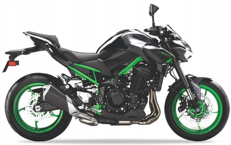 NAKLEJKI NA MOTOCYKL JUULA DO KAWASAKI Z 900 CZARNO-GRAFITOWY 2023 H8 68P