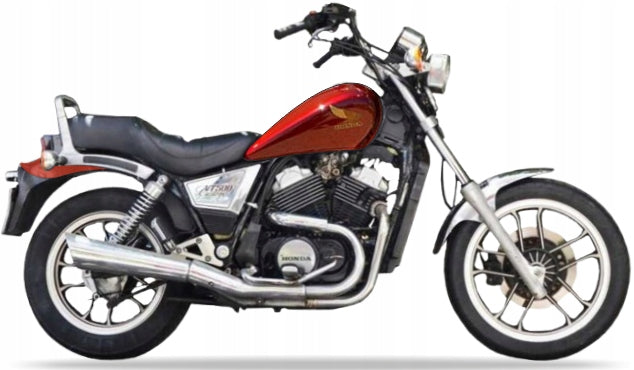 Naklejki na motocykl Honda Vt 500 Custom 1983-1985 Czerwony R107 - Juula