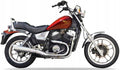 Naklejki na motocykl Honda Vt 500 Custom 1983-1985 Czerwony R107 - Juula