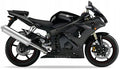 NAKLEJKI NA MOTOCYKL JUULA DO YAMAHA YZF R6 2005 CZARNY MAT RJ09