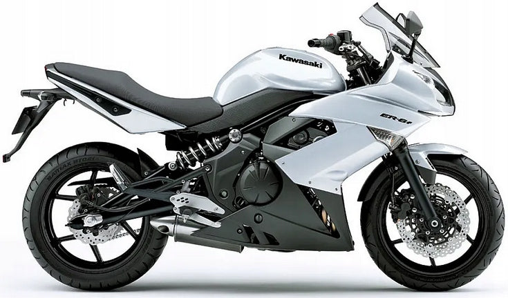 NAKLEJKI JUULA NA MOTOCYKL DO KAWASAKI ER 6F 2010 BIAŁ 25Y