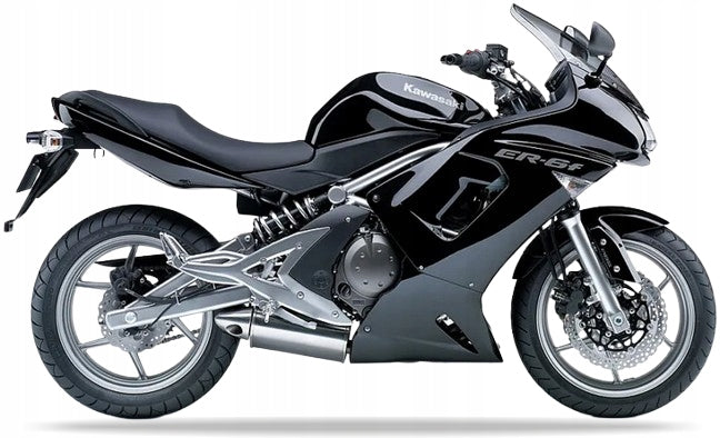 NAKLEJKI JUULA NA MOTOCYKL DO KAWASAKI ER 6F 2008 CZARNY 17K