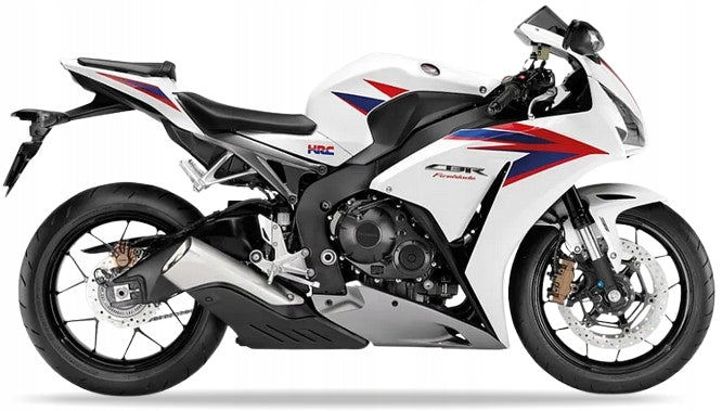 Naklejki na motocykl Honda Cbr 1000 Rr 2012 Fireblade Hrc Biały Nha66 - Juula
