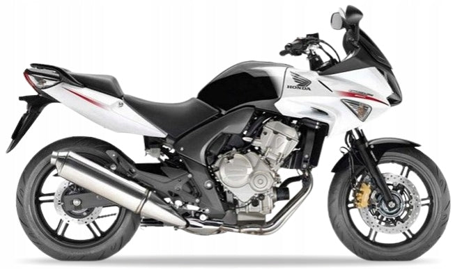 Naklejki na motocykl Honda Cbf 600 S 2010-2013 Biało-Czarny Nha16 - Juula