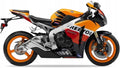 Naklejki na motocykl Honda Cbr 1000 Rr 2008-2009 Repsol Usa Pomarańcz Niebiesk - Juula
