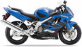 Naklejki na motocykl Honda Cbr 600 F4 2001-2006 Niebieski Pb215 Czarny - Juula