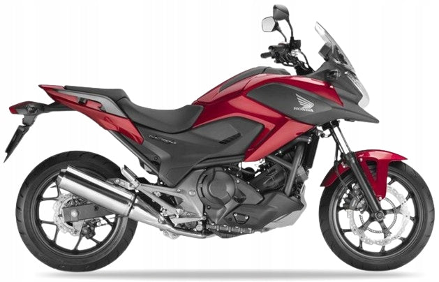 Naklejki na motocykl Honda Nc 700 X 2012-2013 Czerwony R201 - Juula