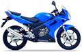 Naklejki na motocykl Honda Cbr 125 R 2004-2005 Niebieski Pb325E Czarny - Juula