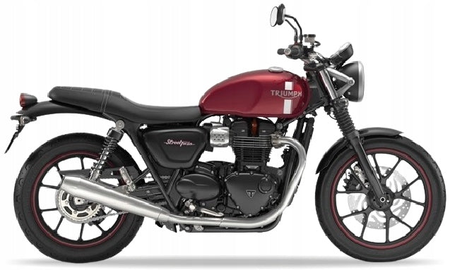 NAKLEJKI NA MOTOCYKL JUULA DO TRIUMPH STREET TWIN 900 2018 CZERWONY