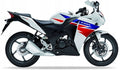 Naklejki na motocykl Honda Cbr 125 R 2013-2015 Biały Nh196 - Juula