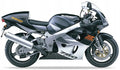 NAKLEJKI NA MOTOCYKL JUULA DO SUZUKI GSXR 750 1998 CZARNY 33J
