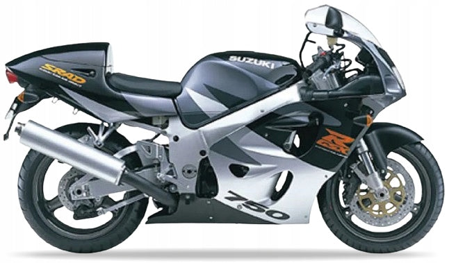 NAKLEJKI NA MOTOCYKL JUULA DO SUZUKI GSXR 750 1998 CZARNY 33J