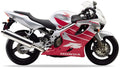 Naklejki na motocykl Honda Cbr 600 F4 1998-2000 Czerwony R101 Srebrny - Juula