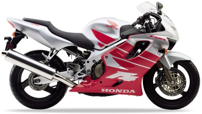 Naklejki na motocykl Honda Cbr 600 F4 1998-2000 Czerwony R101 Srebrny - Juula