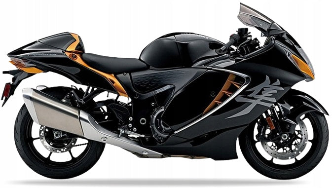 NAKLEJKI NA MOTOCYKL JUULA DO SUZUKI GSX 1300 R HAYABUSA 2022 B5L CZARNY ZŁOTY
