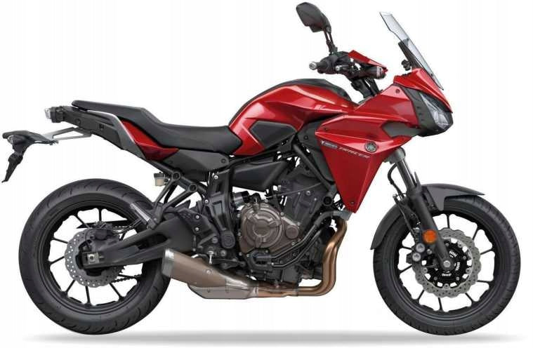 NAKLEJKI DO YAMAHA MT 07 TRACER 2016-2017 CZERWONY