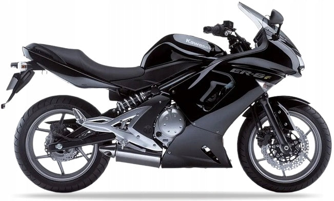 Autocollants JUUL pour moto Kawasaki ER 6F 2007 Noir 17K 