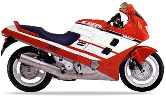NAKLEJKI NA MOTOCYKL JUULA DO HONDA CBR 1000 F 1989-1990 CZERWONY R109A