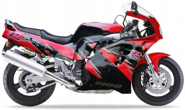 NAKLEJKI JUULA DO SUZUKI GSX-R 1100 1993 A6G CZARNY CZERWONY NO.2