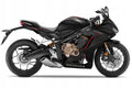 Naklejki na motocykl Honda Cbr 650 R 2019-2020 Czarny Matt Nh436 Czerwony - Juula