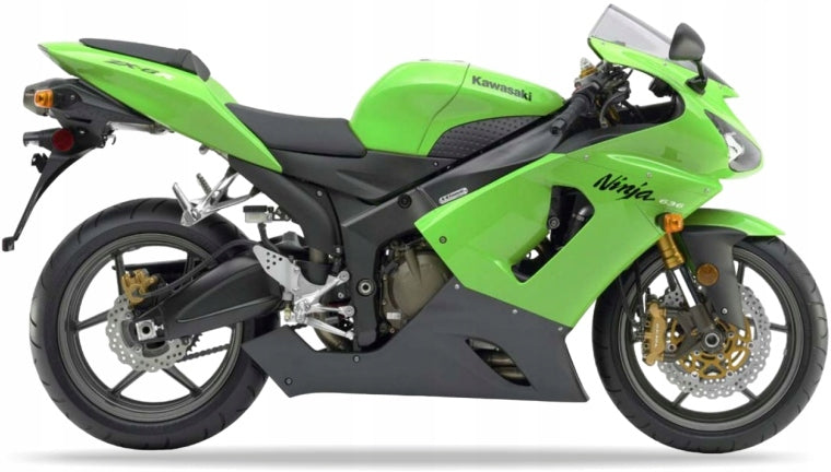 NAKLEJKI NA MOTOCYKL JUULA DO KAWASAKI ZX 6R 2005-2006 ZIELONY 777