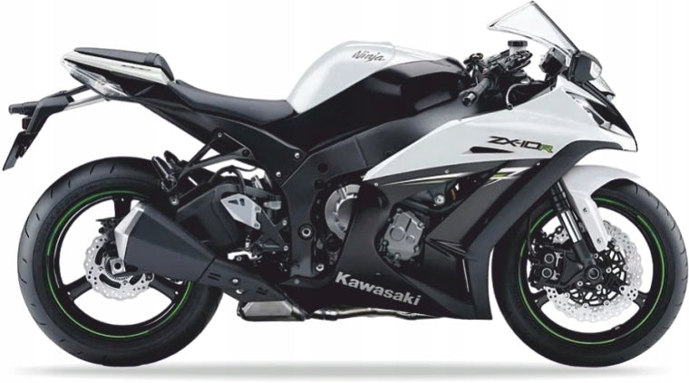 Autocollants JUUL pour moto Kawasaki ZX 10R 2014 Blanc 46K 