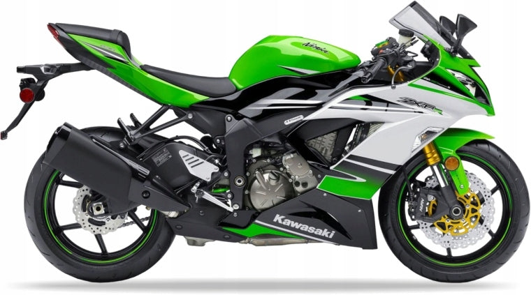 NAKLEJKI NA MOTOCYKL JUULA DO KAWASAKI ZX 6R 2015 30TH ANNIVERSARY EDITION ZIELONY 777