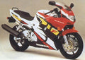 Naklejki na motocykl Honda Cbr 600F 1997 Czerw Czar - Juula