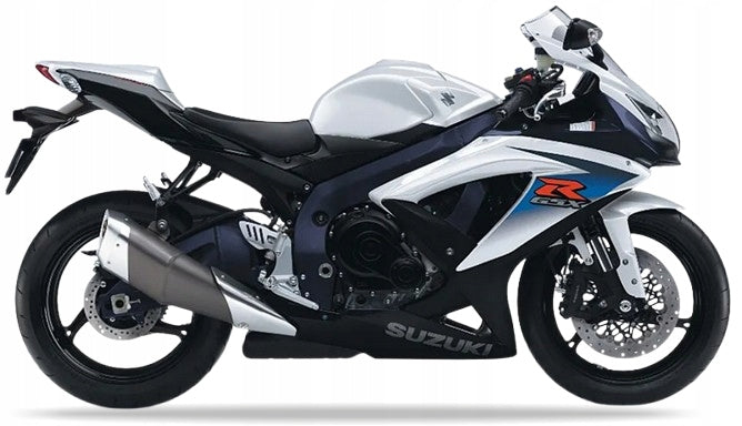 NAKLEJKI NA MOTOCYKL JUULA DO SUZUKI GSXR 750 2010 BIAŁY YBD MAT NIEBIESKI