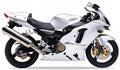 NAKLEJKI NA MOTOCYKL JUULA DO KAWASAKI ZX 12R 2004-2006 SREBRNY 474