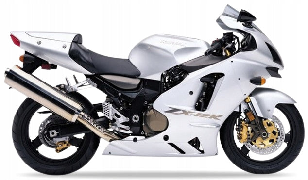 NAKLEJKI NA MOTOCYKL JUULA DO KAWASAKI ZX 12R 2004-2006 SREBRNY 474